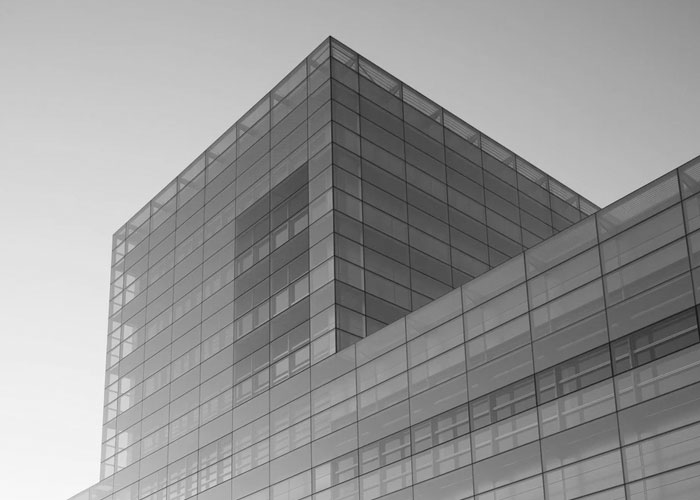 Glass office tower